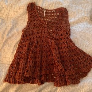FREE PEOPLE Crochet Tank